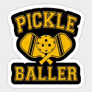Pickleballer Funny Pickleball Sticker